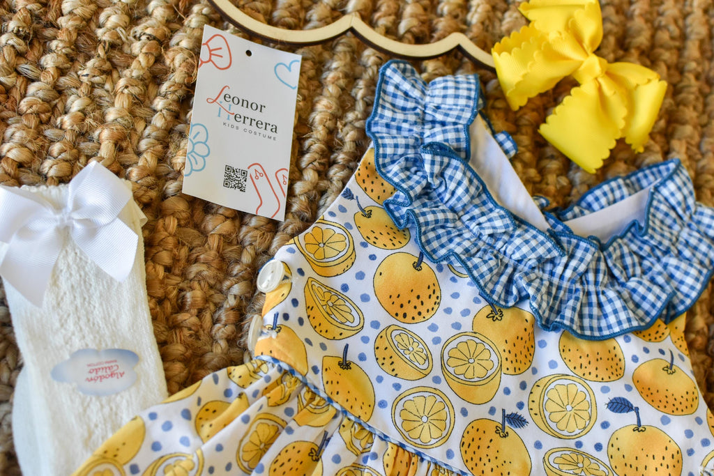 Lemons Dress for Girl