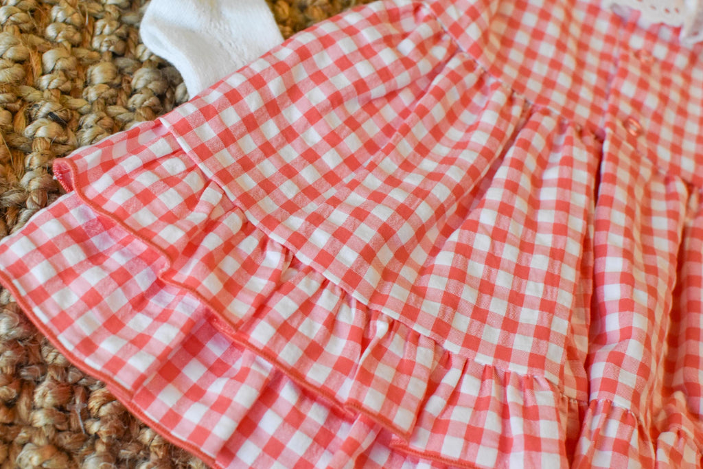 Dress Square in coral Red