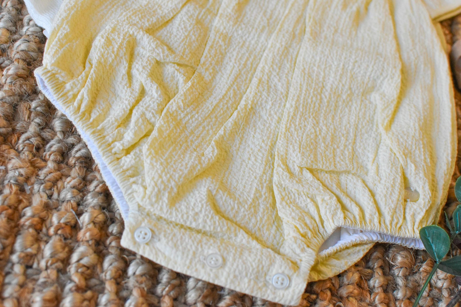 Peto details with socks and Bow in light Yellow