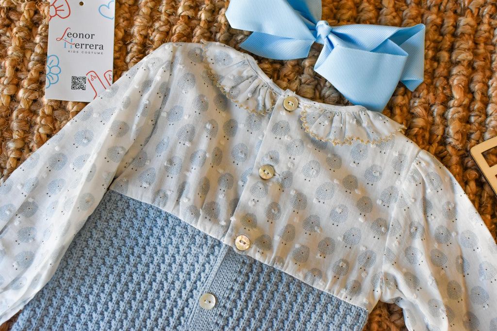 Peto set with bow in Blue