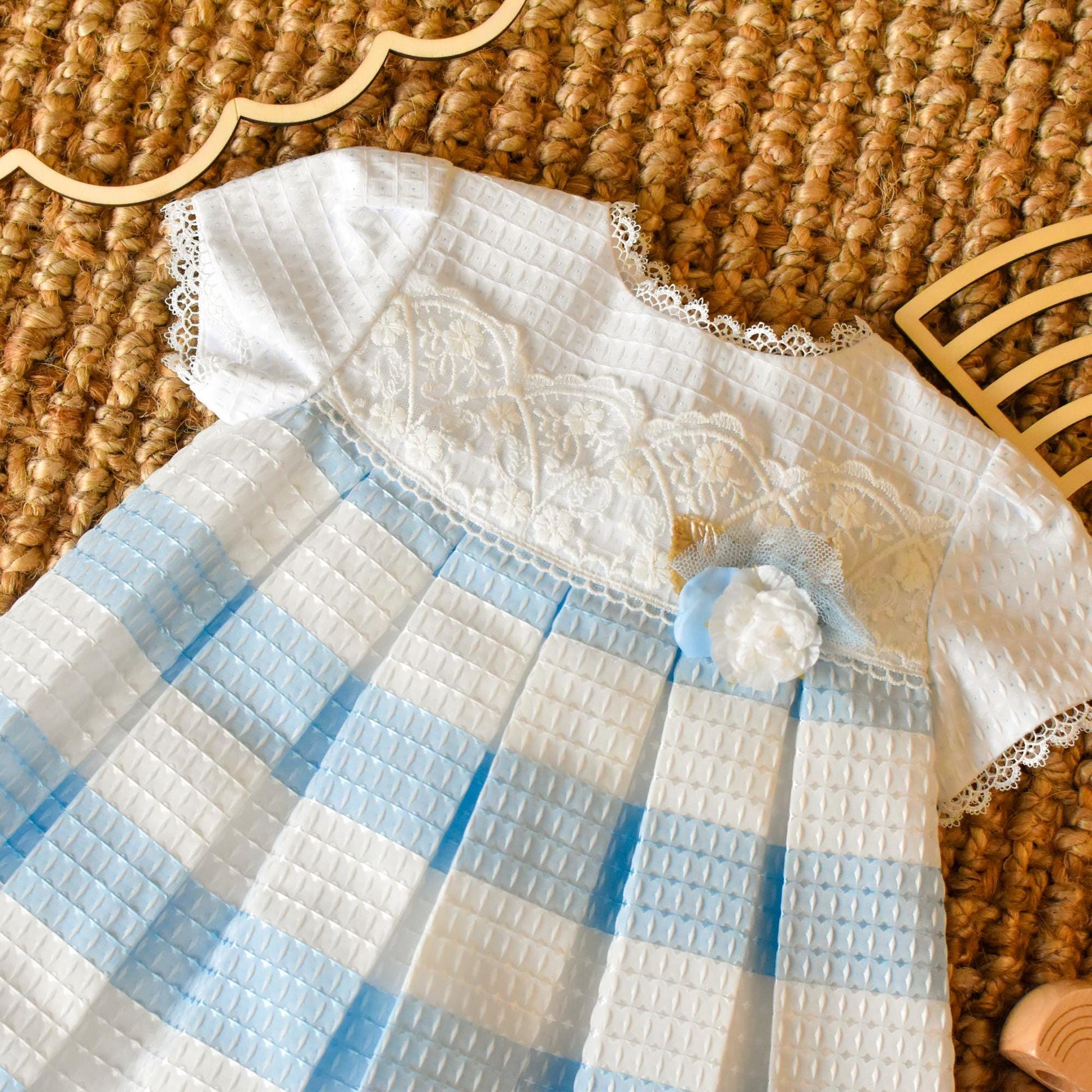 Ceremonial Dress Lines in Blue