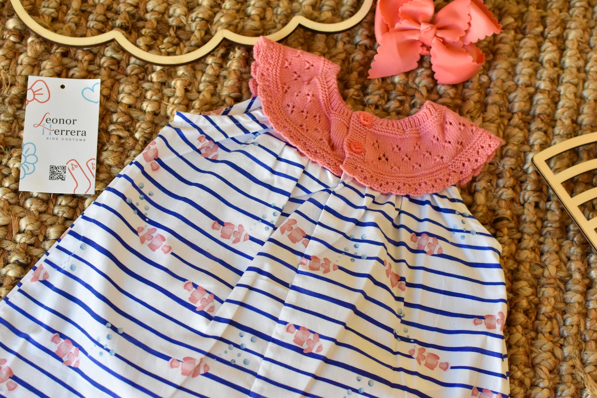 Girl Set for Summer in Coral