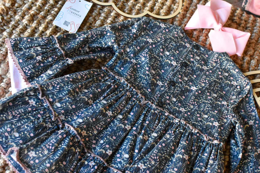 Dress for Girl in black - Pink