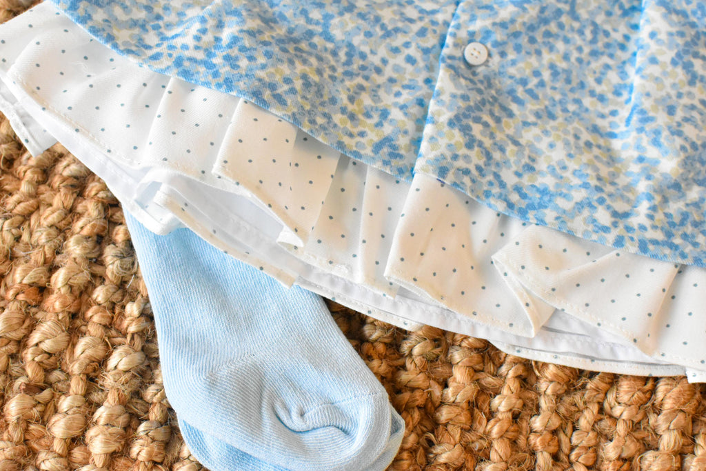 Dress outfit baby girl in Baby blue