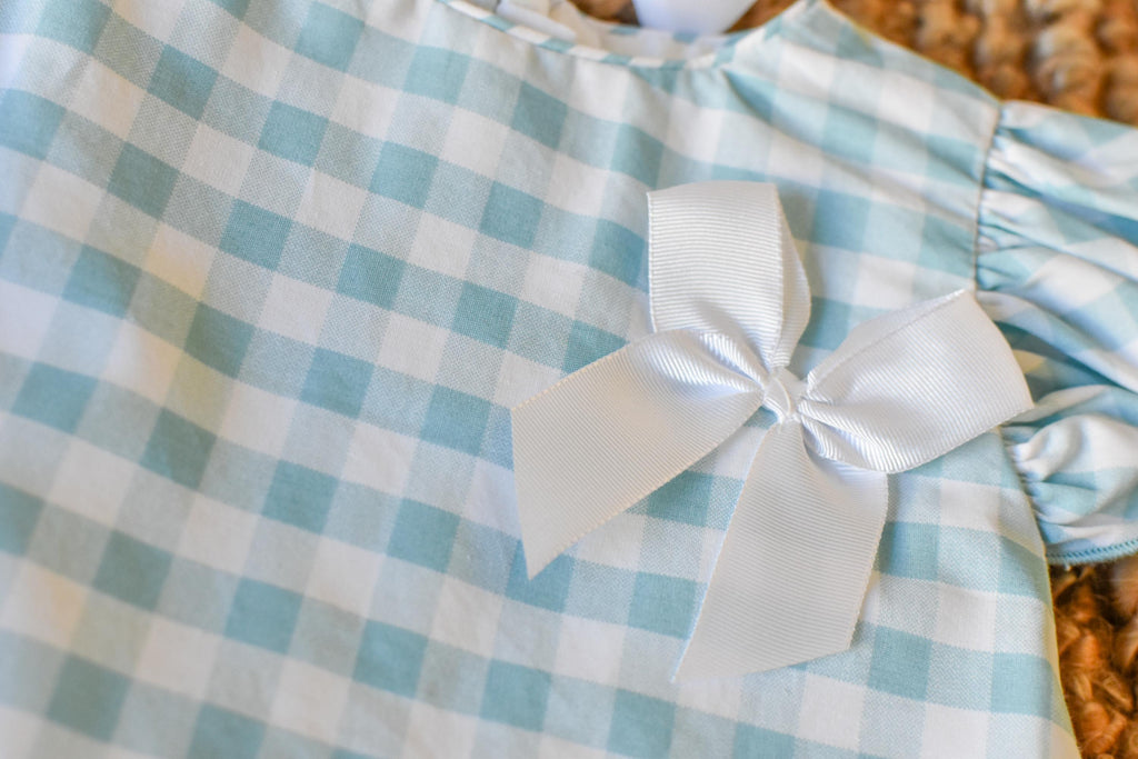 Vichy Dres in Turquoise