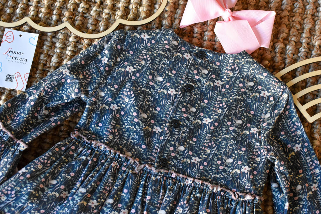 Dress for Girl in black - Pink