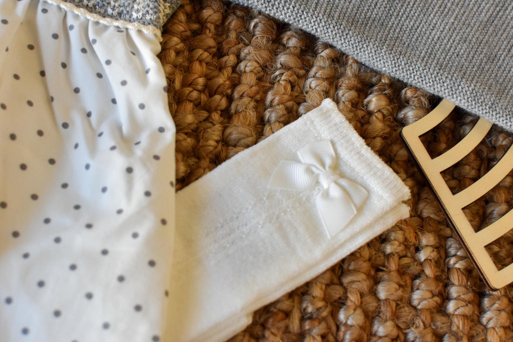 Ceremonial knit Dress in Grey