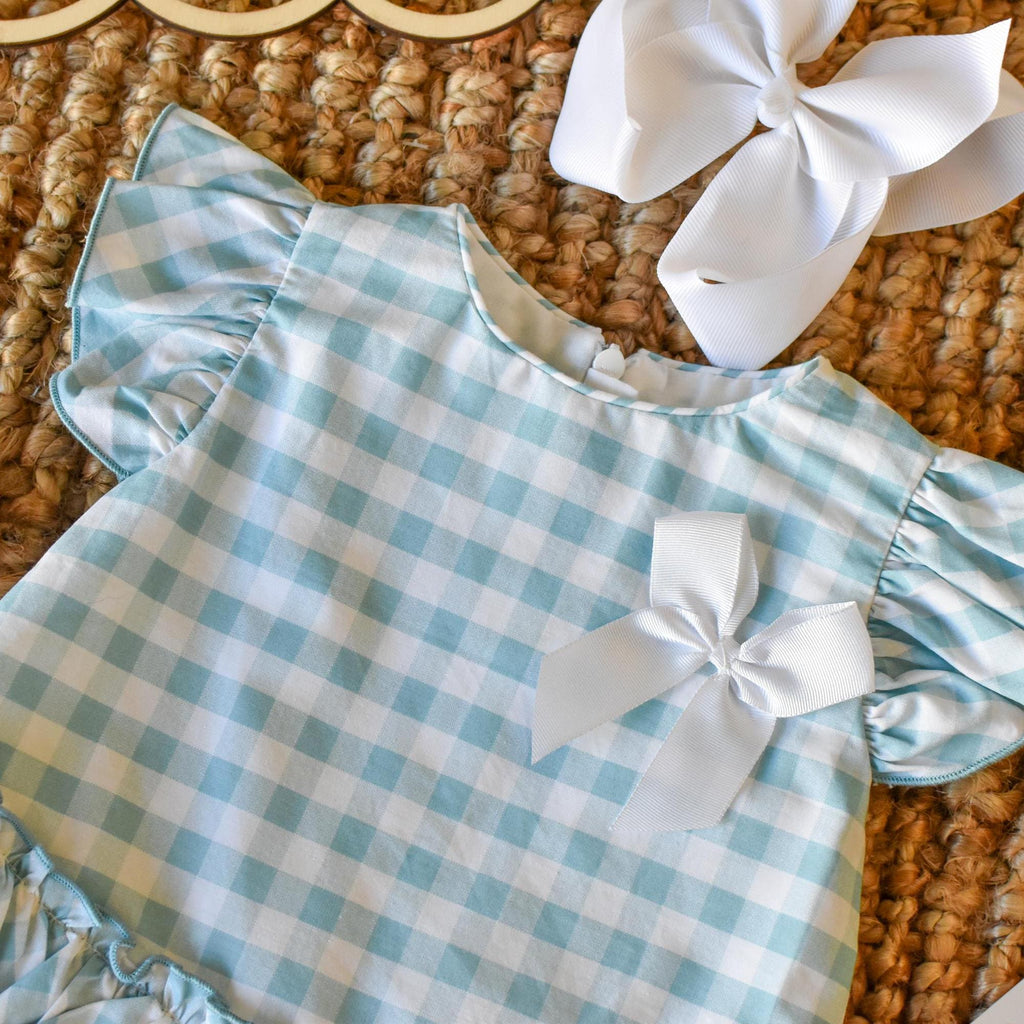 Vichy Dres in Turquoise