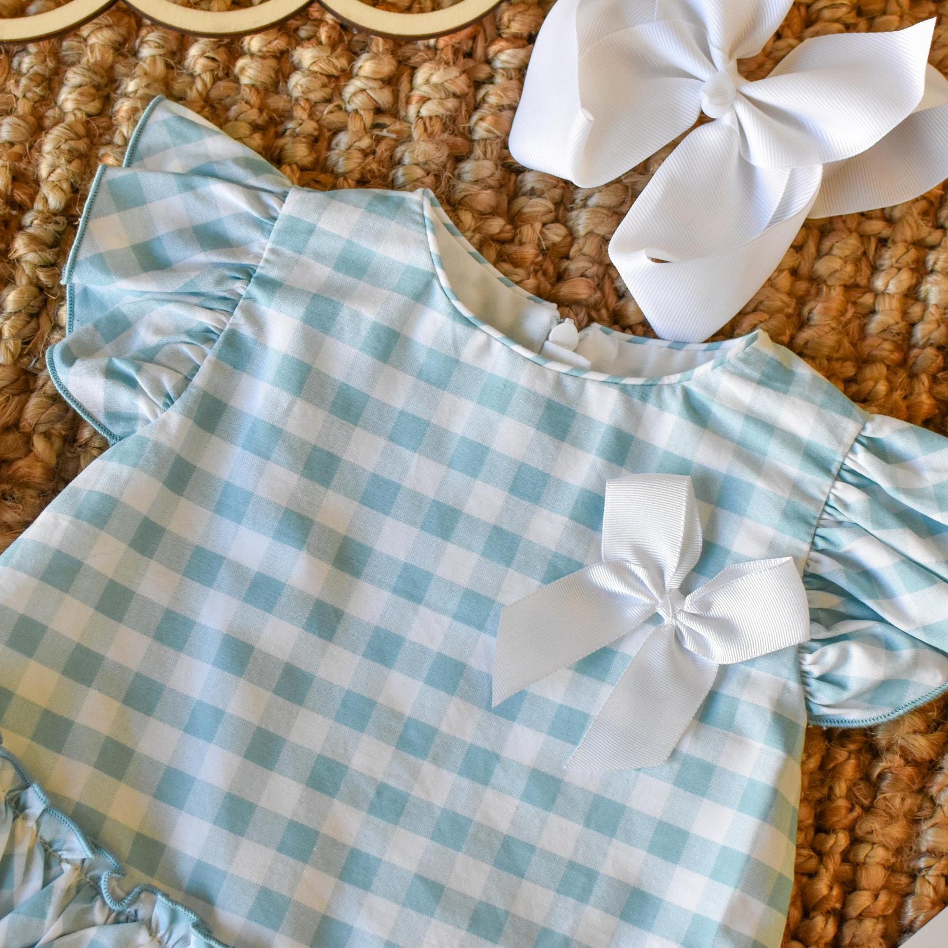 Vichy Dres in Turquoise