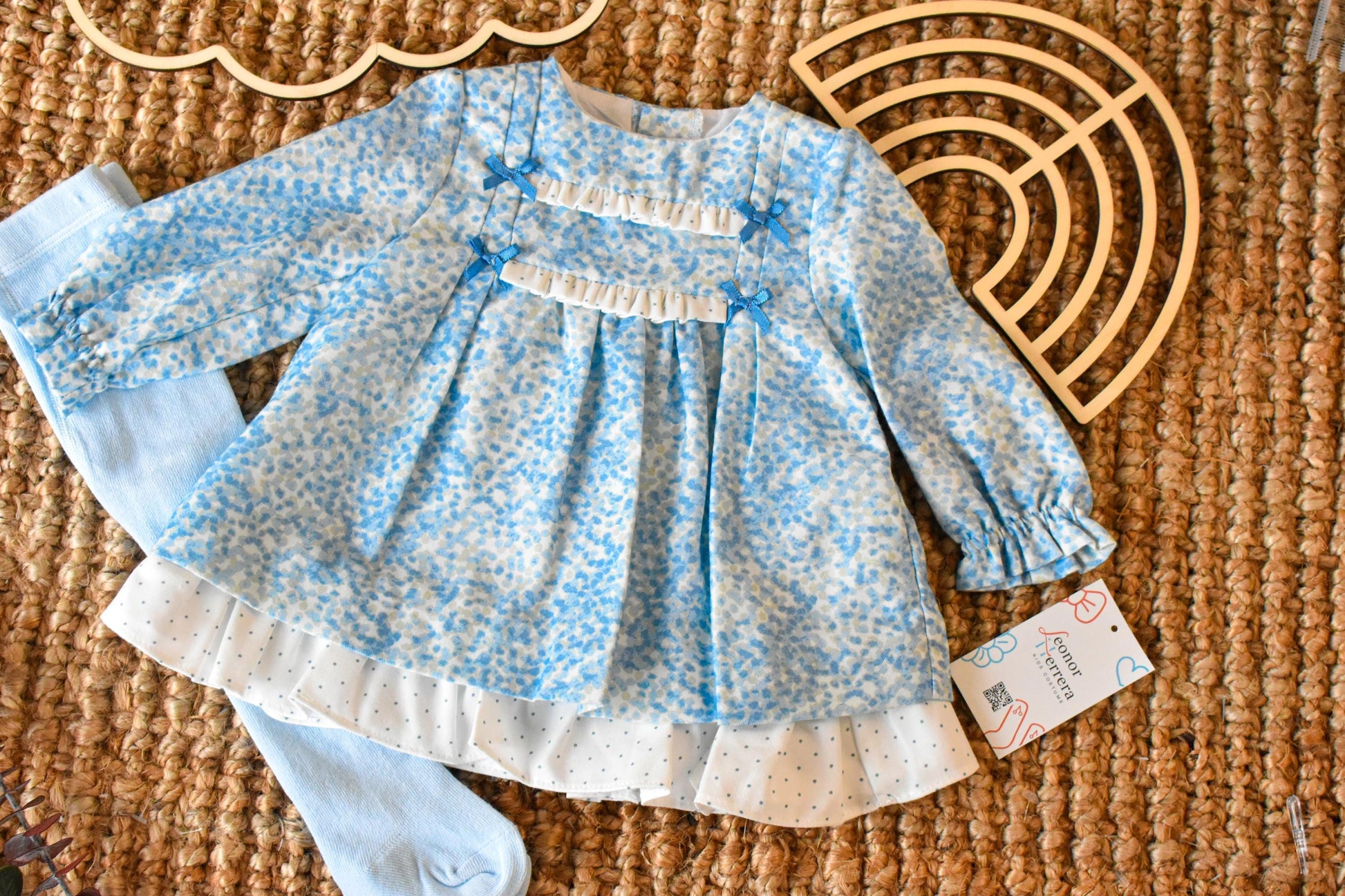 Dress outfit baby girl in Baby blue