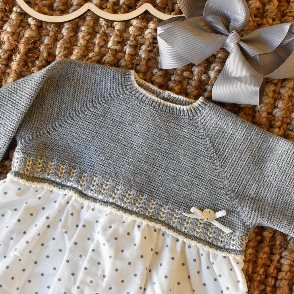 Ceremonial knit Dress in Grey