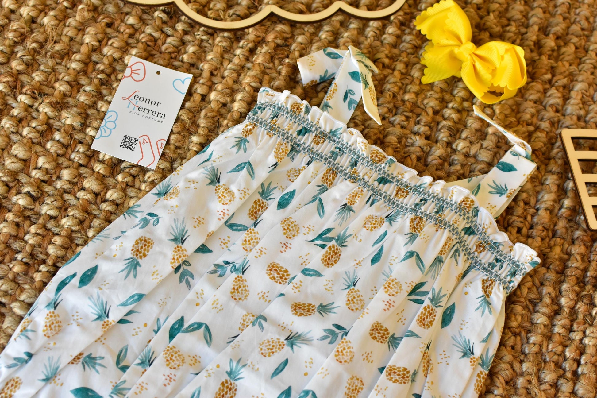 Girl Pinneaple Summer Set