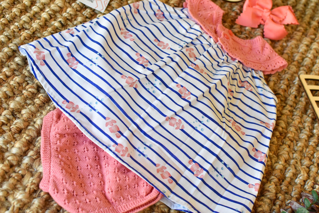 Girl Set for Summer in Coral