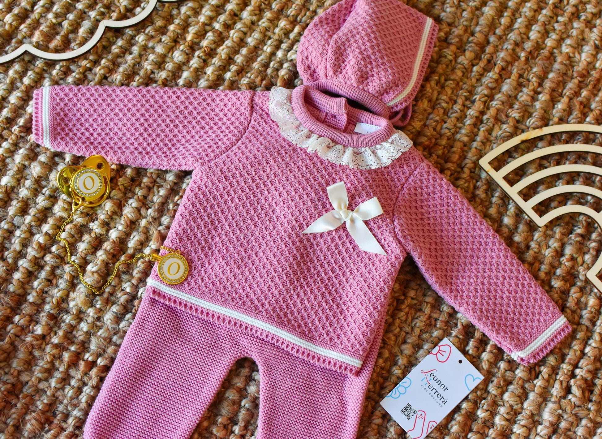 Relief Knit in Old Pink