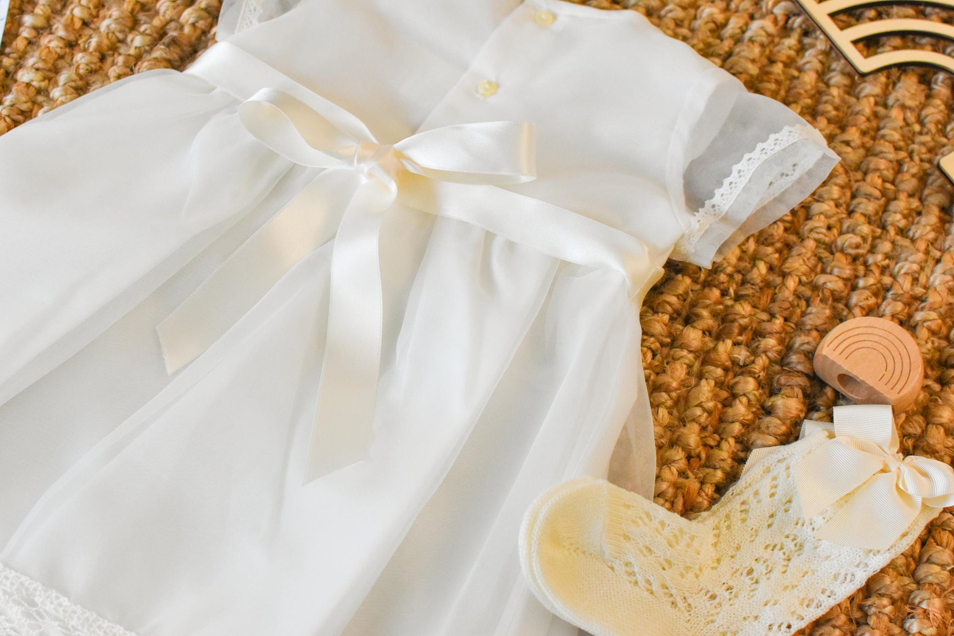 Ceremonial Set for baptism in Beige