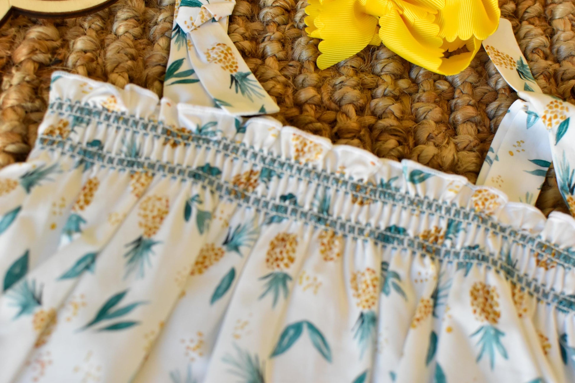 Girl Pinneaple Summer Set