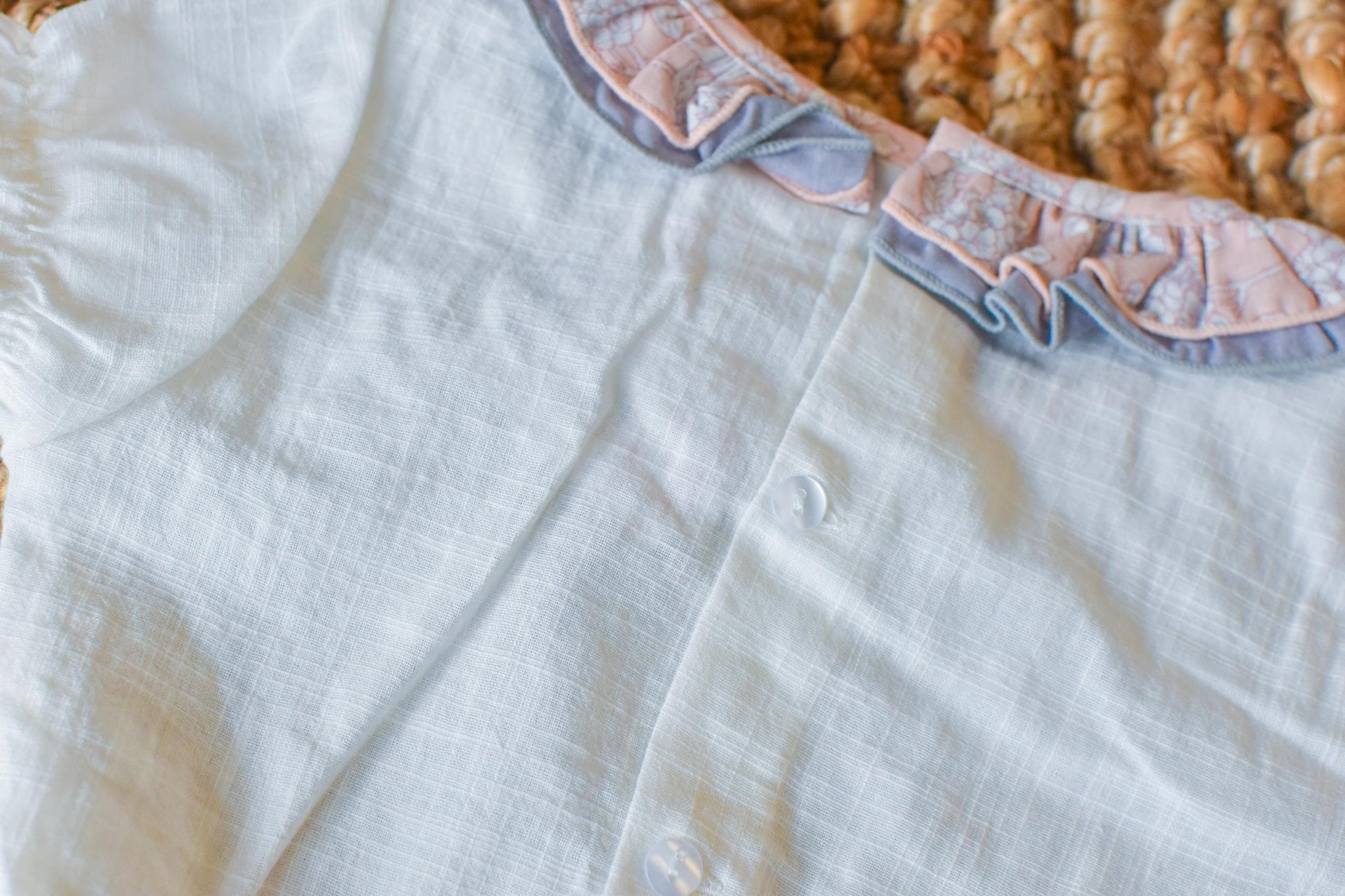 Girl Set with flowers in old rose