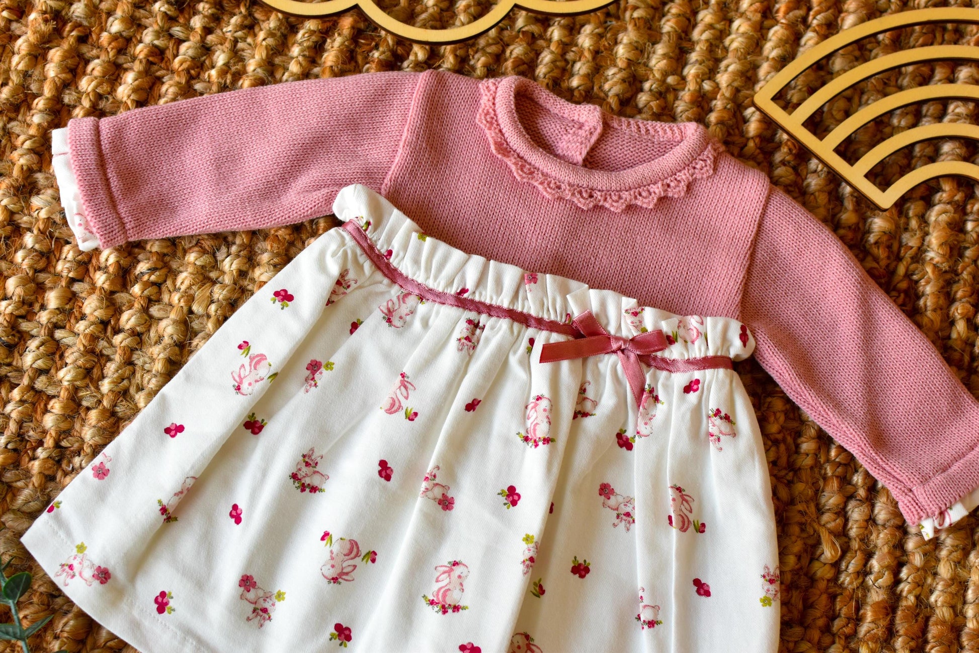 Bunny Dress in Old Pink