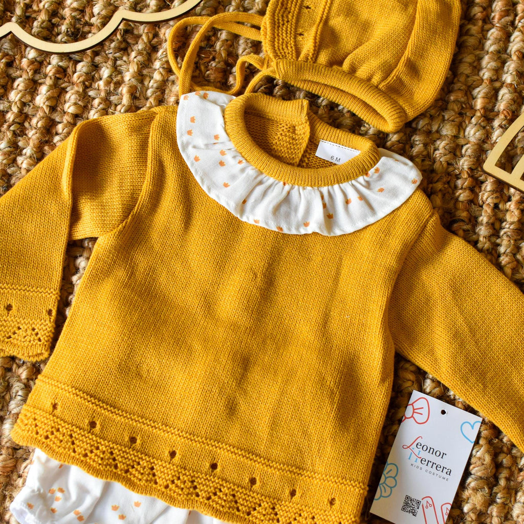 Knit Set Girl in Mustard