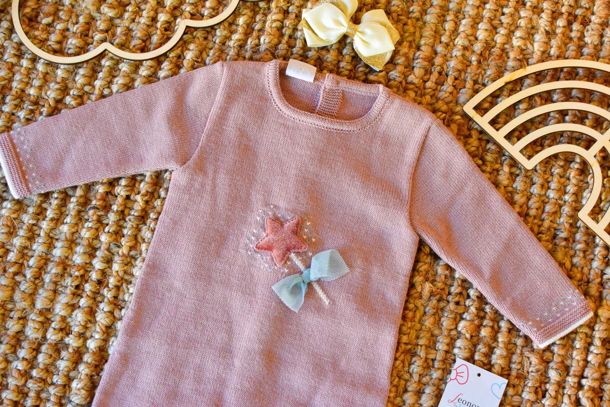 Romper Star in Old Rose