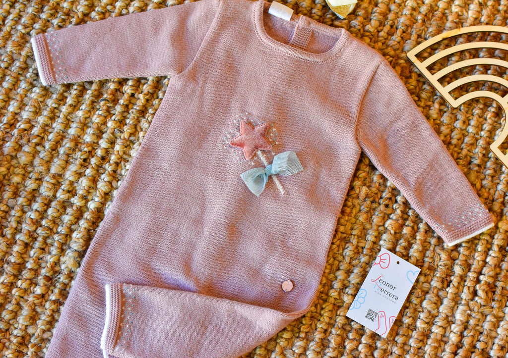 Romper Star in Old Rose