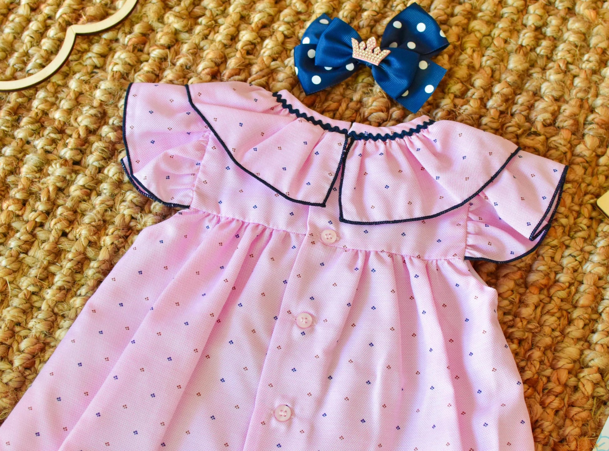 Dress Pink - Navy