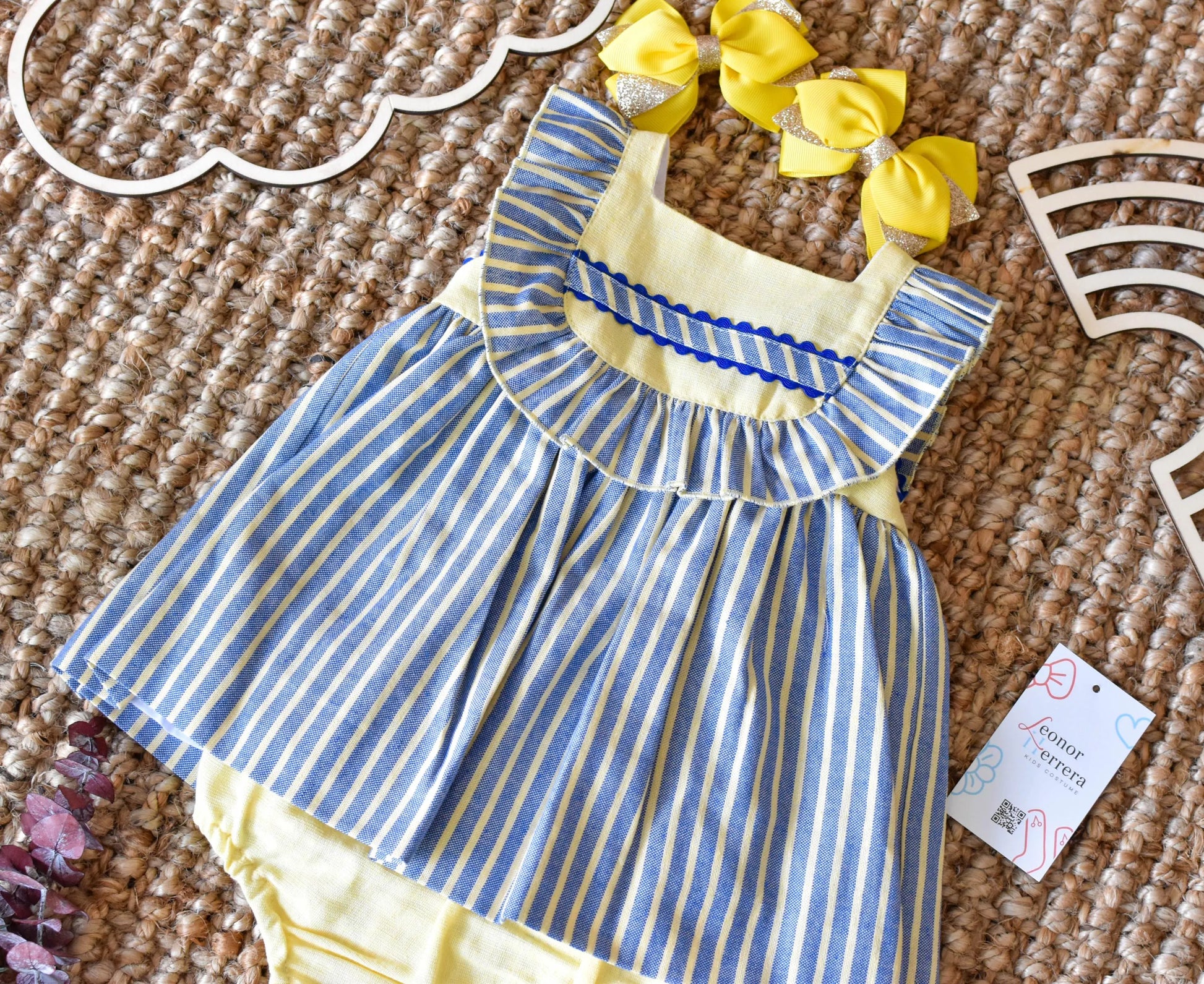 Dress Lines Blue - Yellow