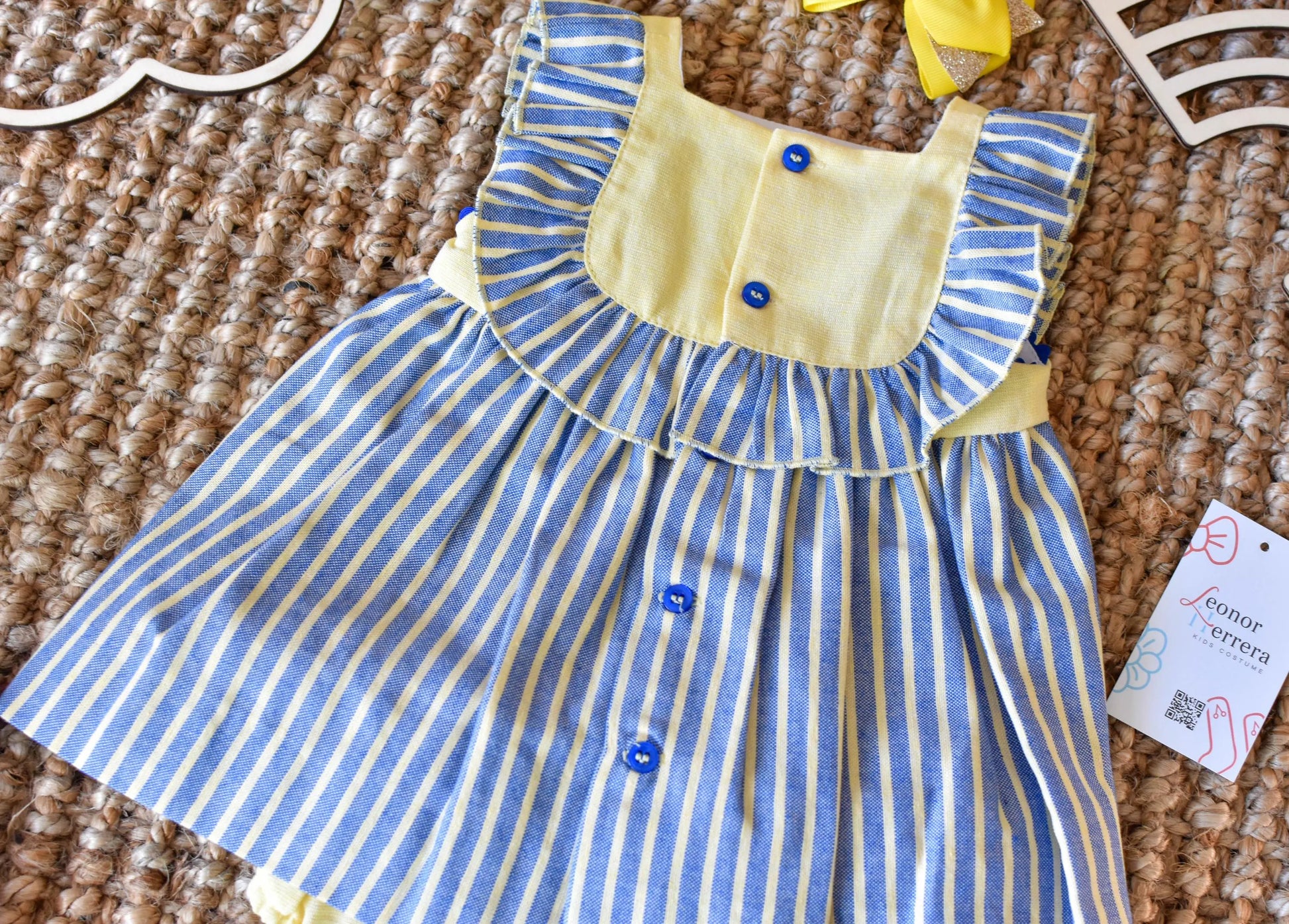Dress Lines Blue - Yellow