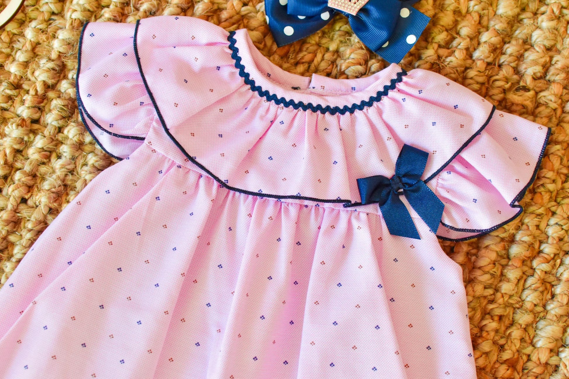 Dress Pink - Navy