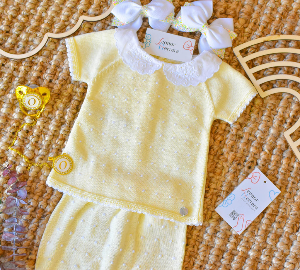 Knit Yellow Set 2 Pieces