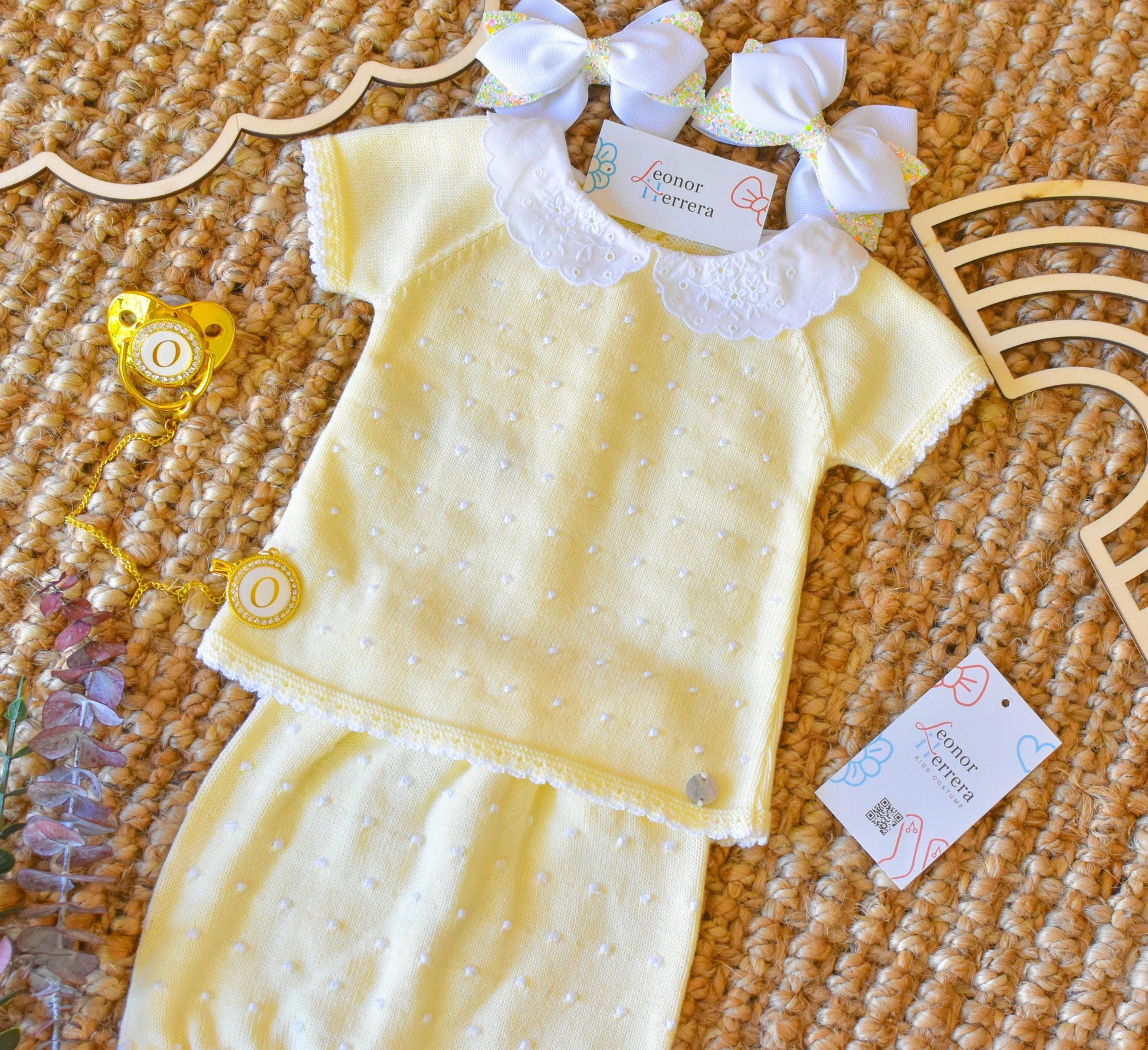 Knit Yellow Set 2 Pieces