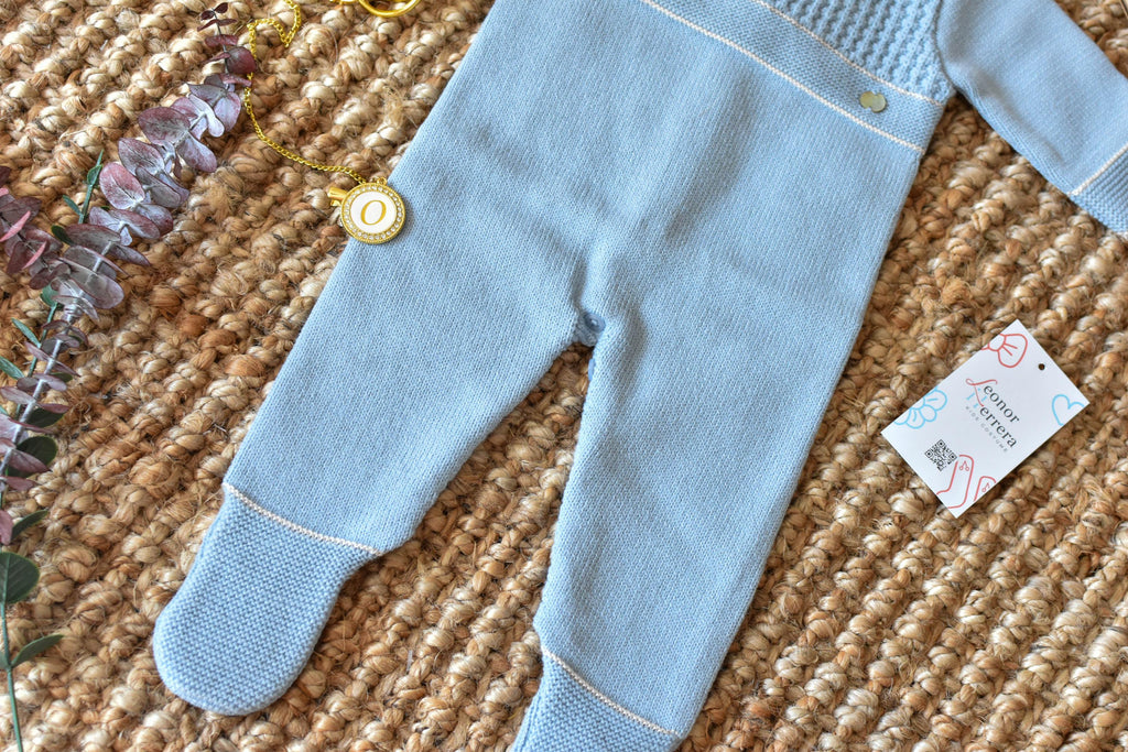 Romper Knit in Blue