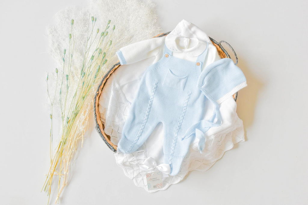 Knit Pocket in Sky Blue