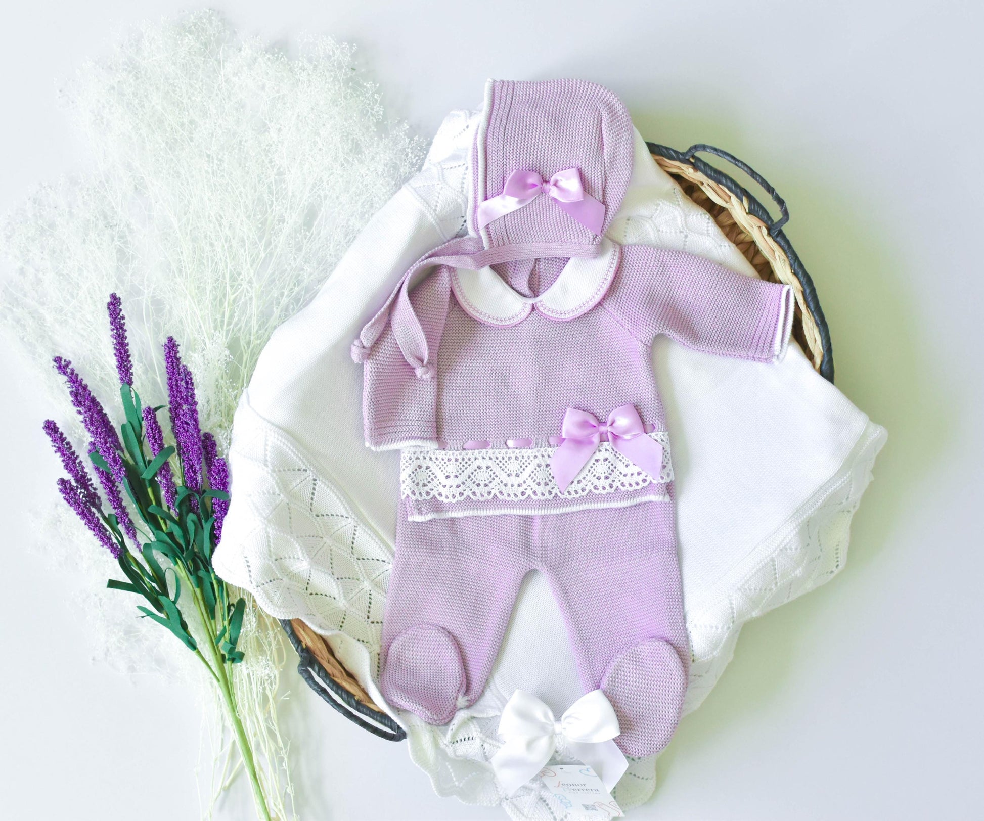 Knit Roma Set in Purple