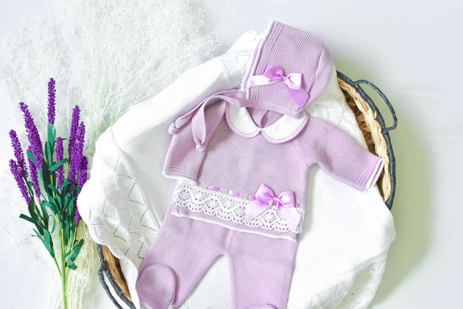 Knit Roma Set in Purple
