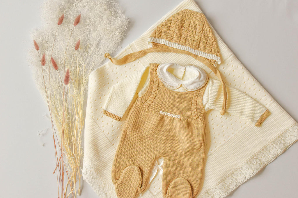 Romper Doble Cable in Light Brown