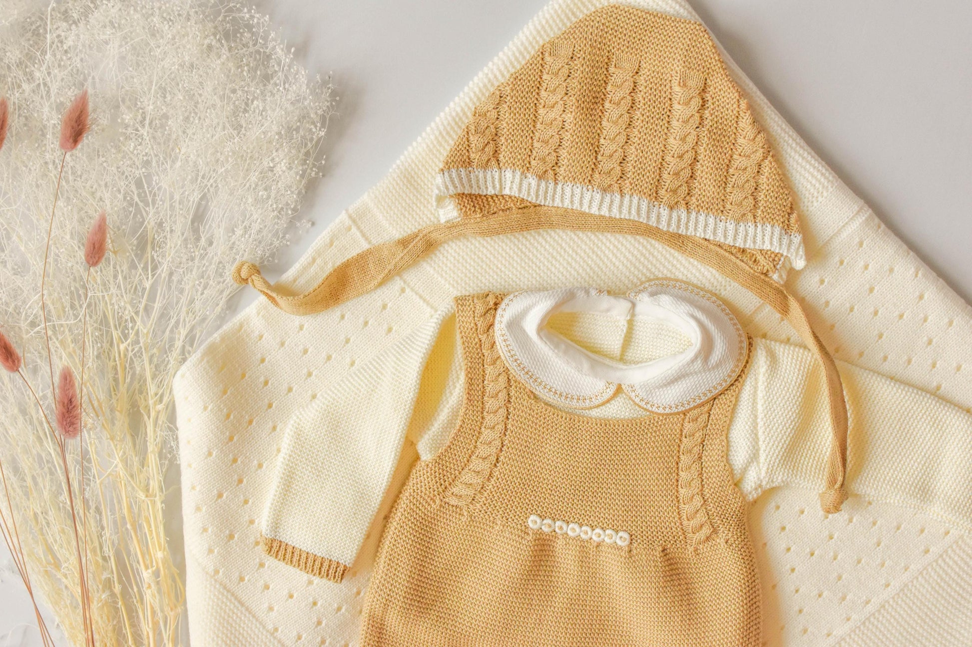 Romper Doble Cable in Light Brown