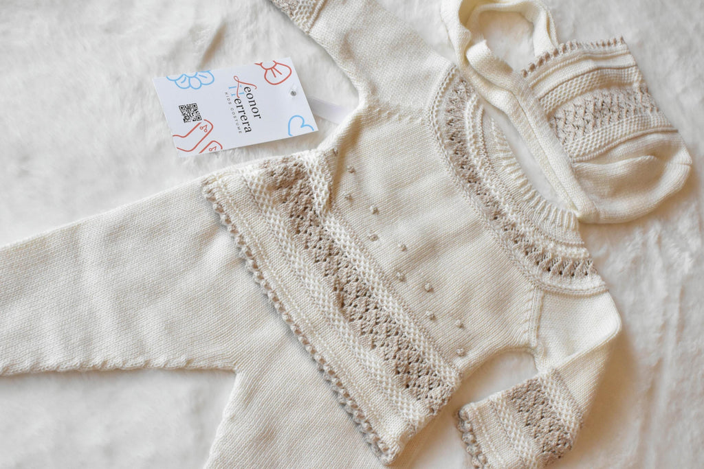 Knit Cotton in Beige - Light Brown