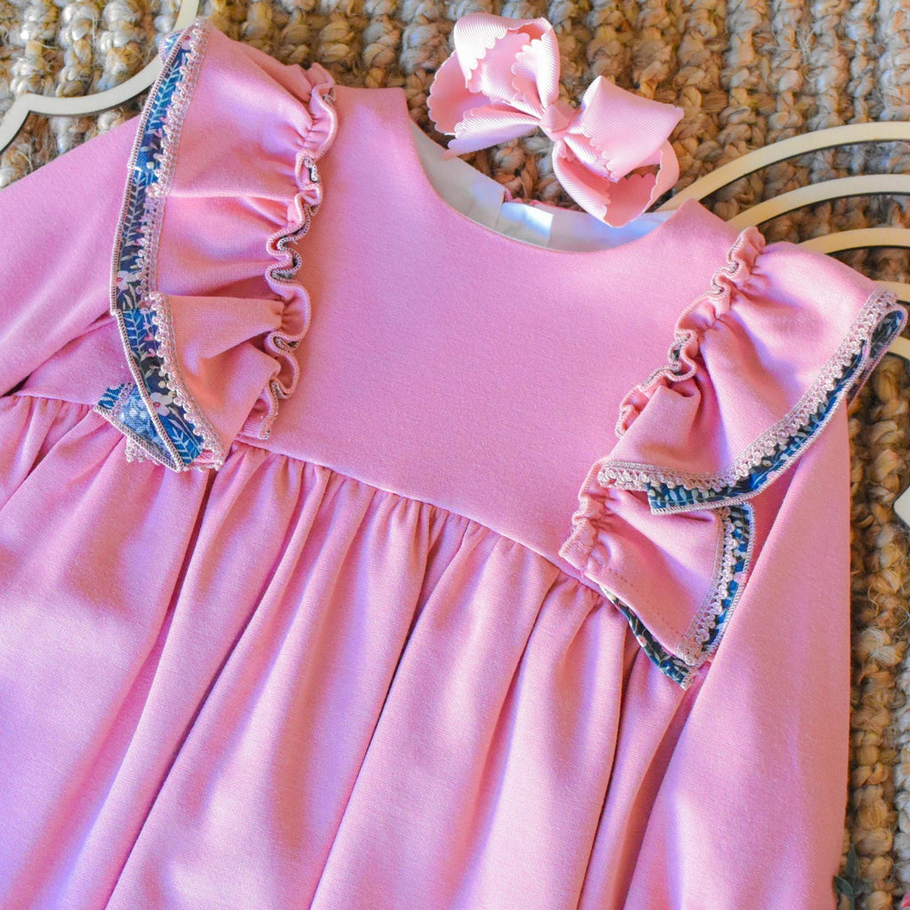Dress Long Sleeve in Pink