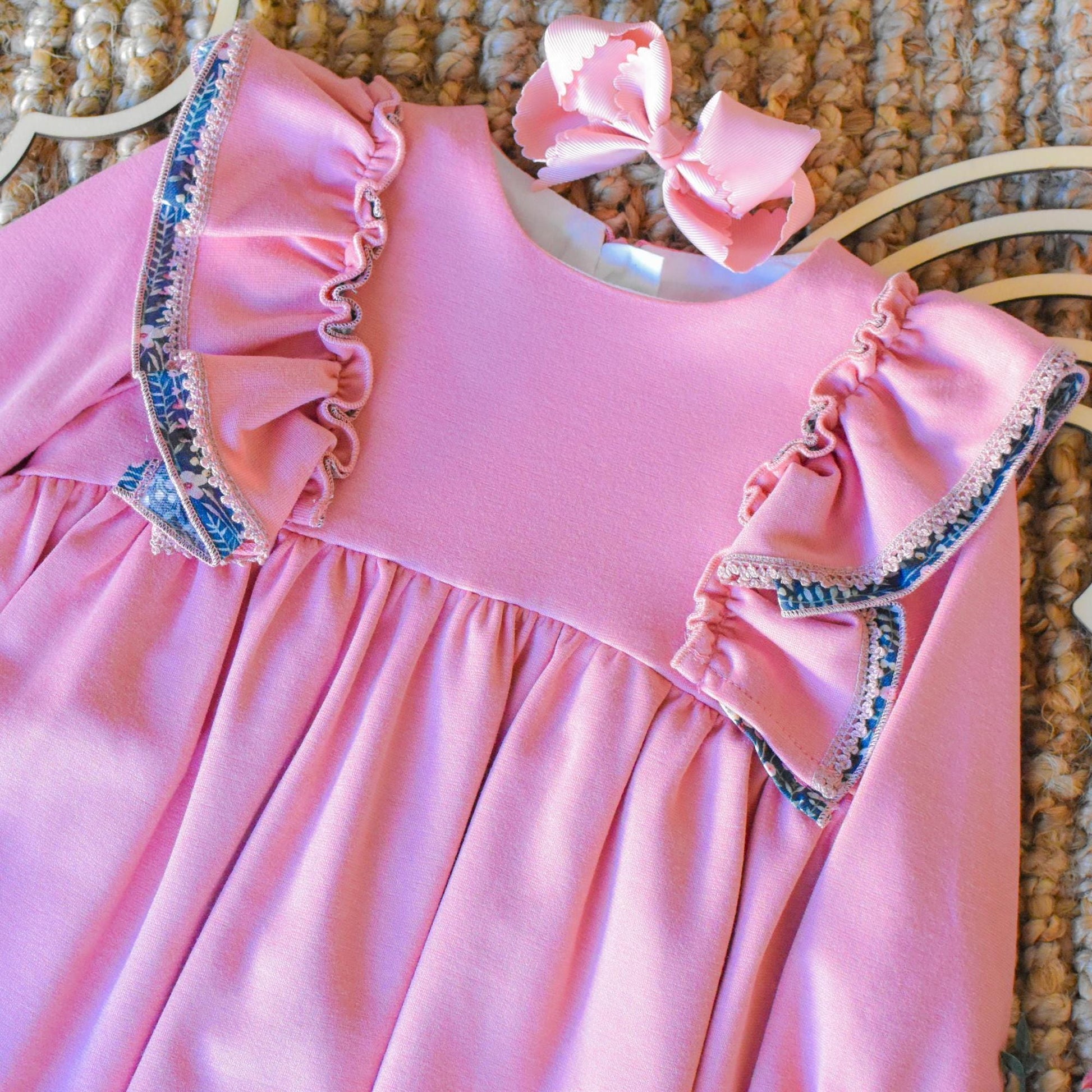 Dress Long Sleeve in Pink