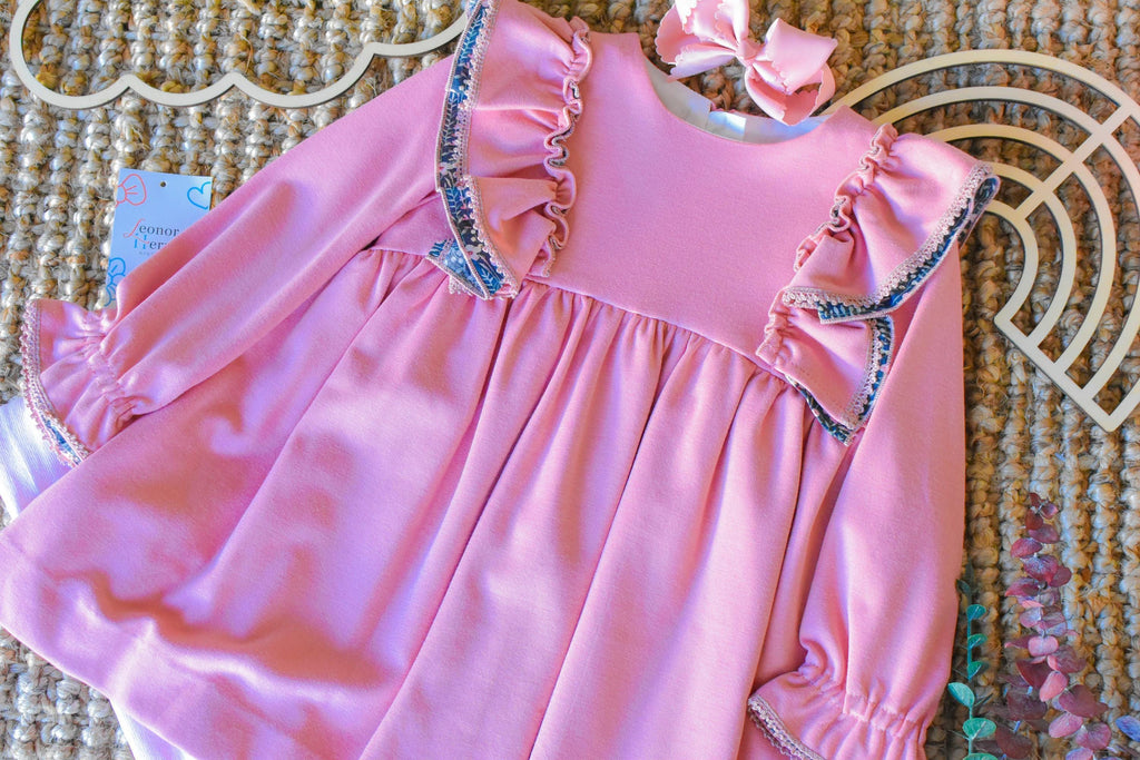Dress Long Sleeve in Pink