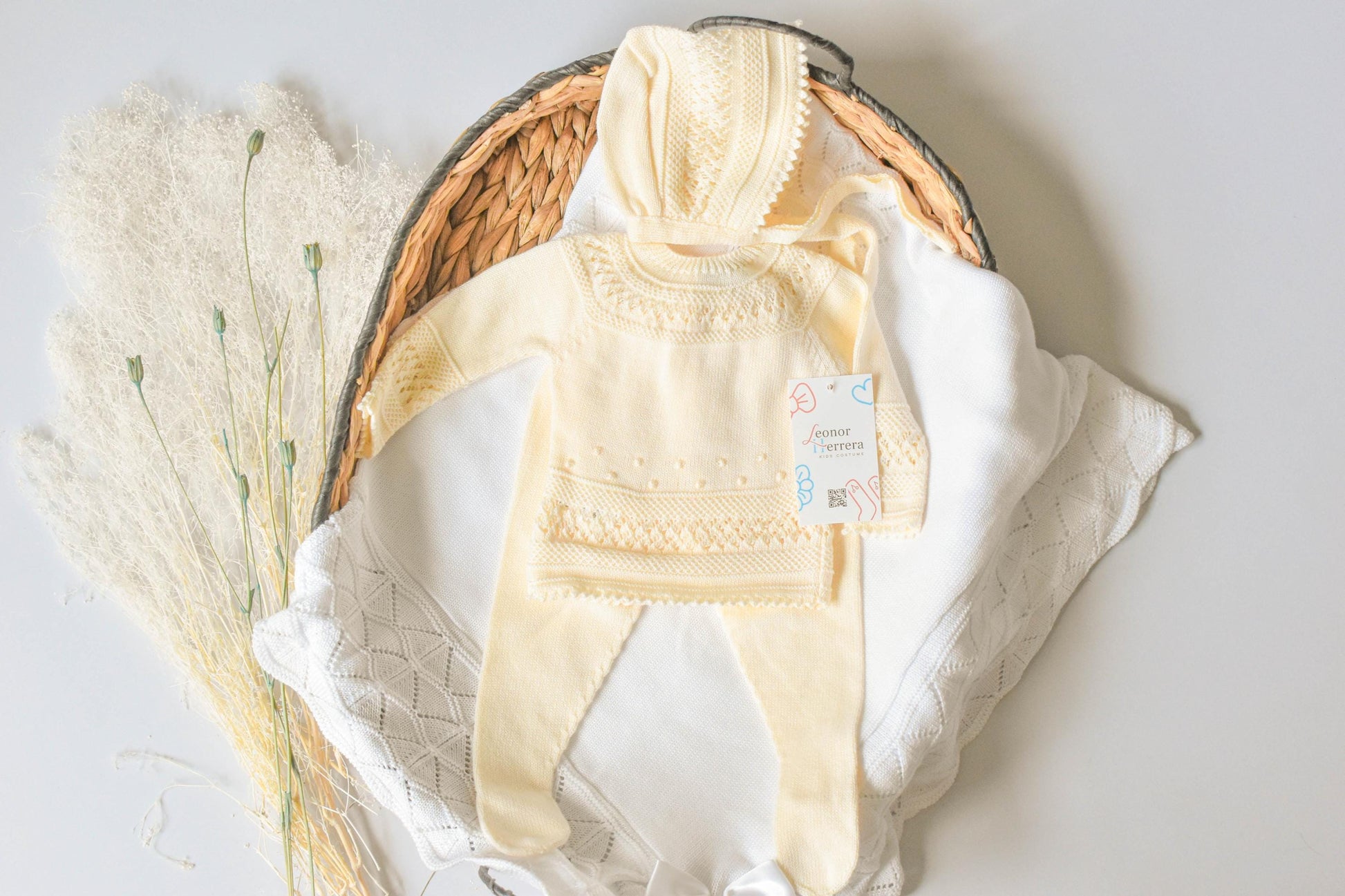 Knit Cotton Set in Beige