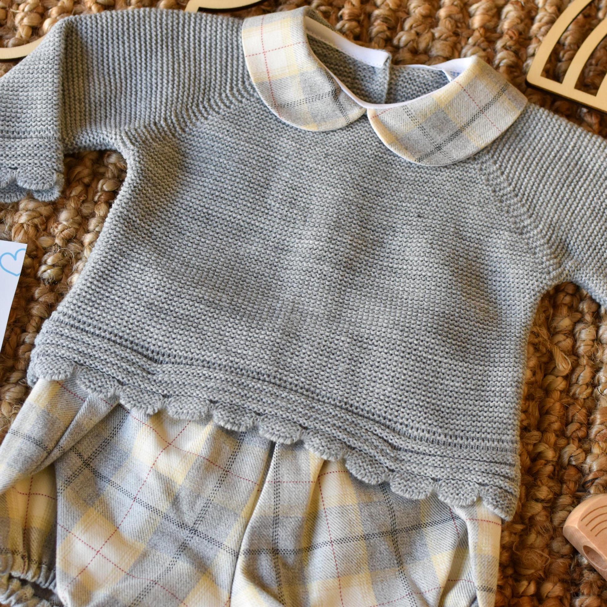 Knit Boy Short set in Grey