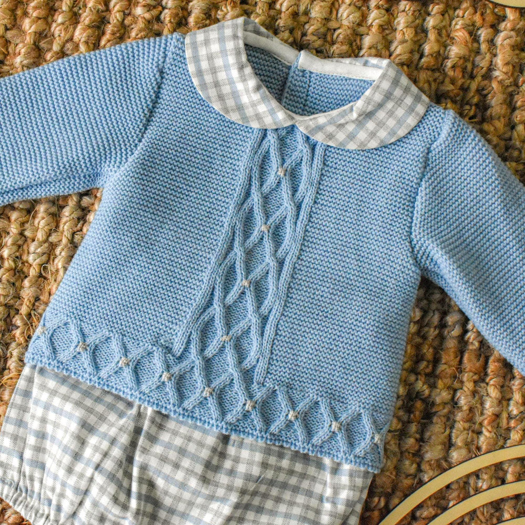 Knit Boy Set in Blue