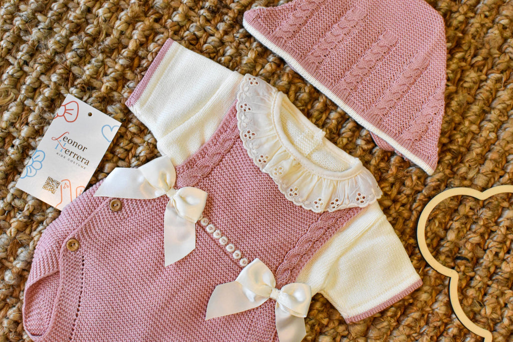 Peto Cable Knit in Old Rose