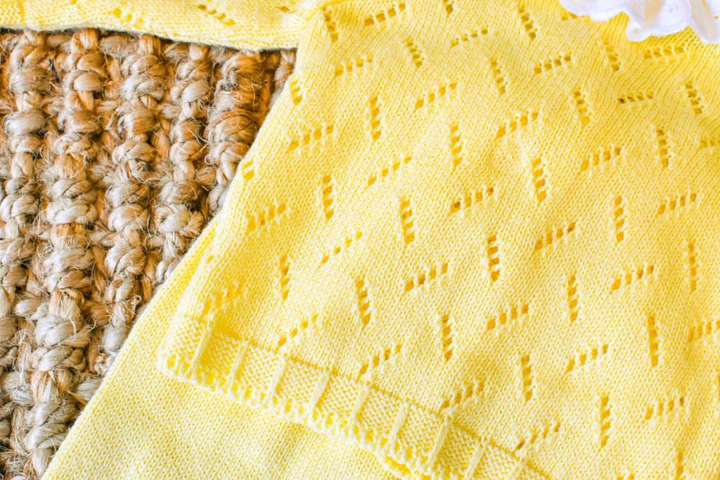 Knit Point Lines in Yellow