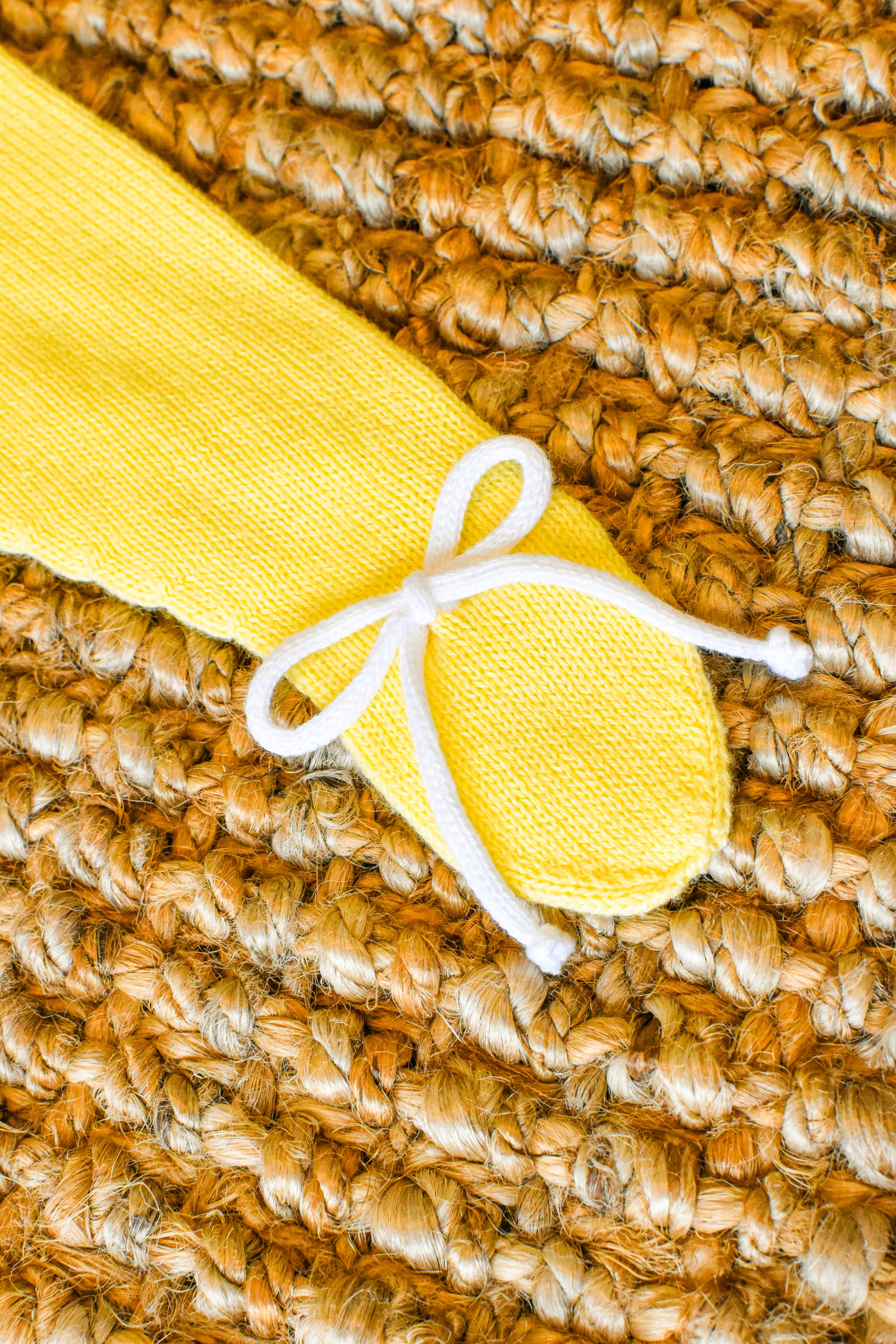 Knit Point Lines in Yellow