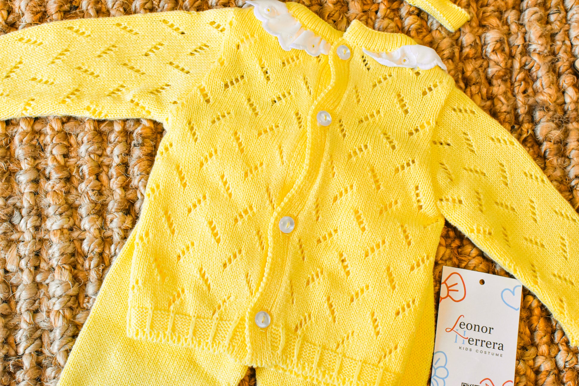 Knit Point Lines in Yellow